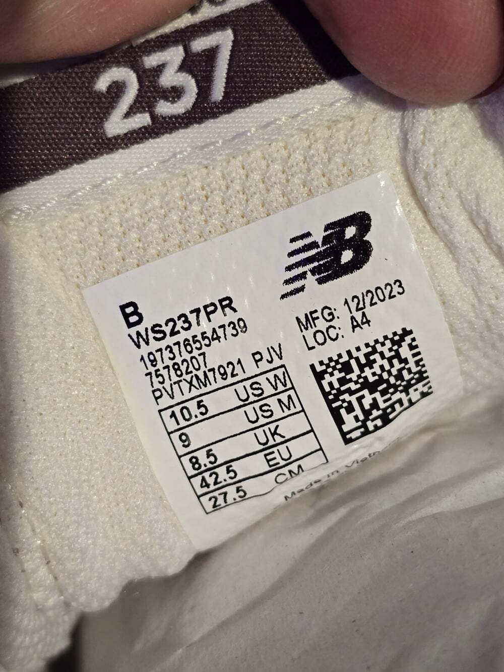 New Balance 237v1 Sneakers Women's 10.5 Vintage Rose Beige Running Shoes ZPO490 - Picture 9 of 9